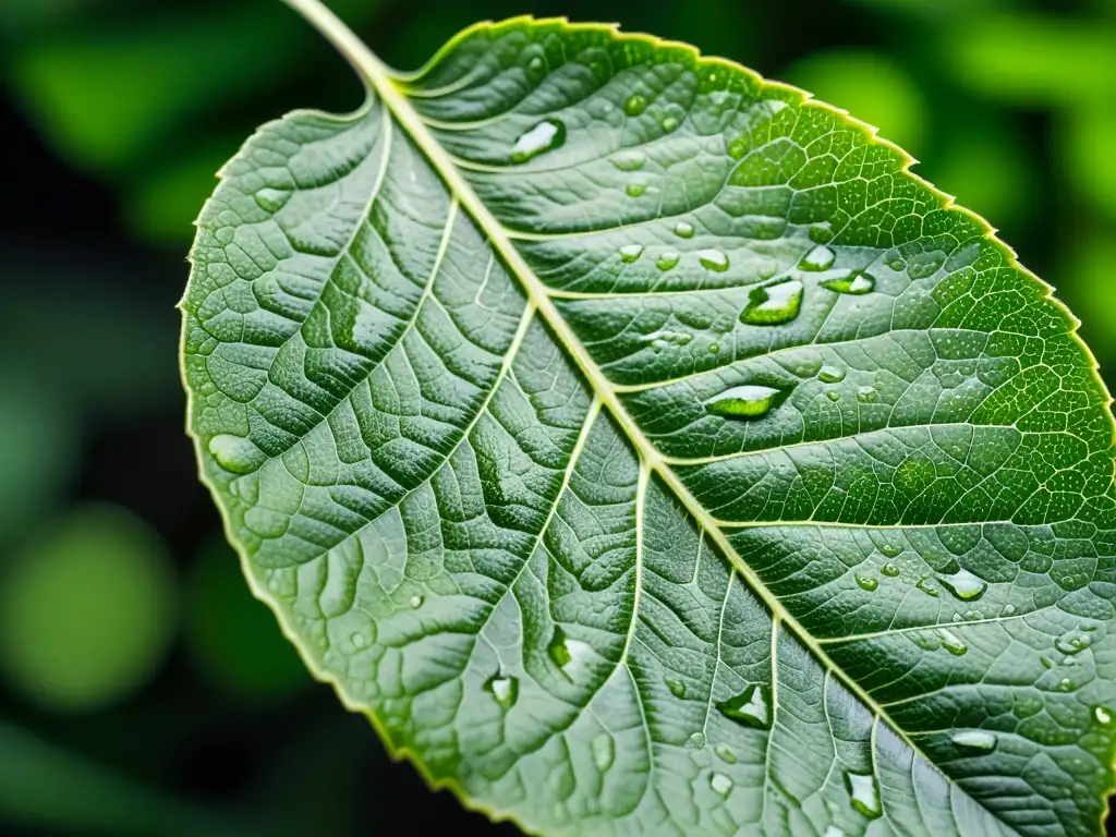 Contraste entre una hoja sana y una afectada por manchas negras, destaca la necesidad de tratamiento efectivo para manchas negras en plantas