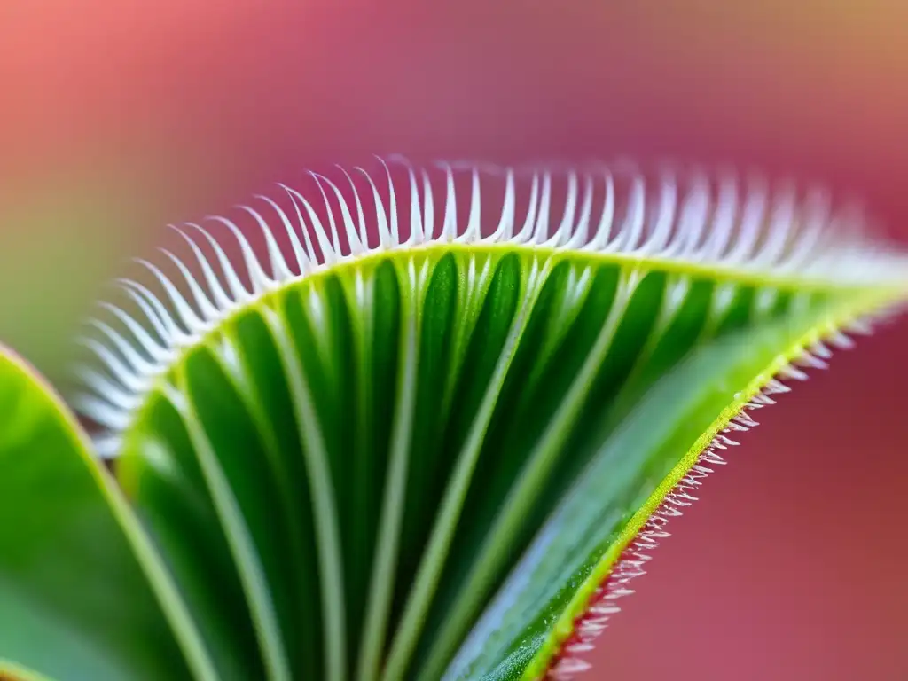 Detallada imagen de una exuberante planta Venus atrapamoscas, con trampas carnívoras en primer plano, resaltando su belleza