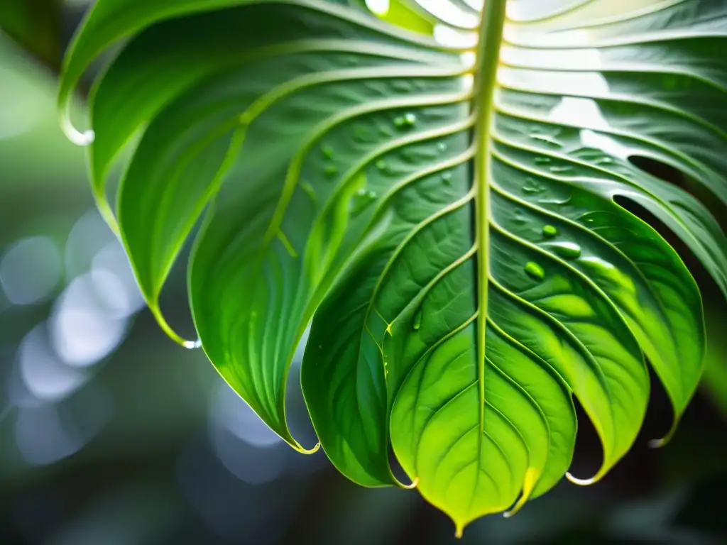 Detallada imagen de las raíces aéreas de una Monstera Deliciosa, resaltando su belleza natural y los misterios del crecimiento de Monstera Deliciosa