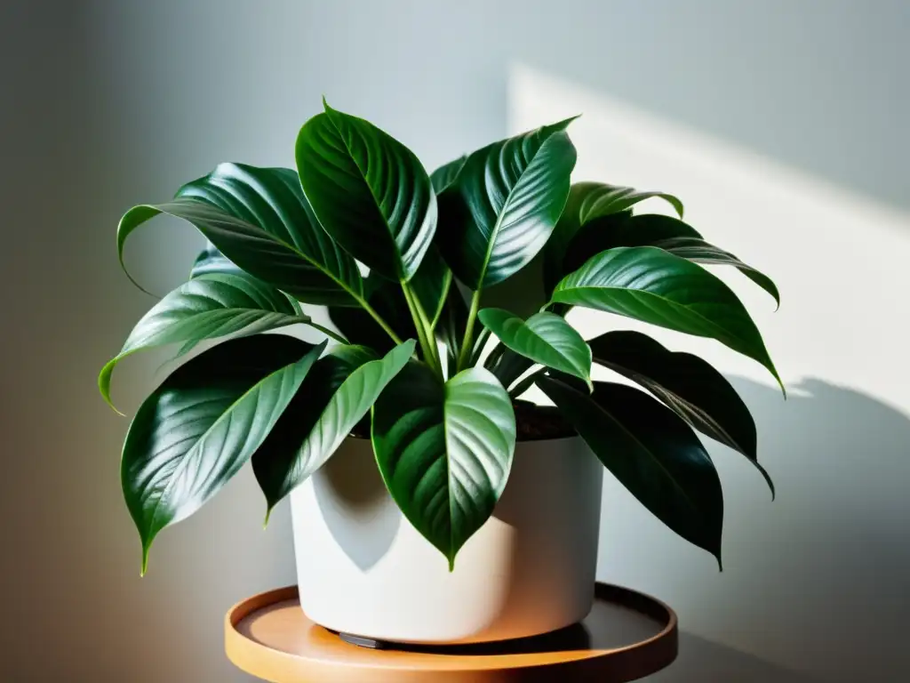 Un detalle exquisito de una planta de interior, resaltando su belleza natural