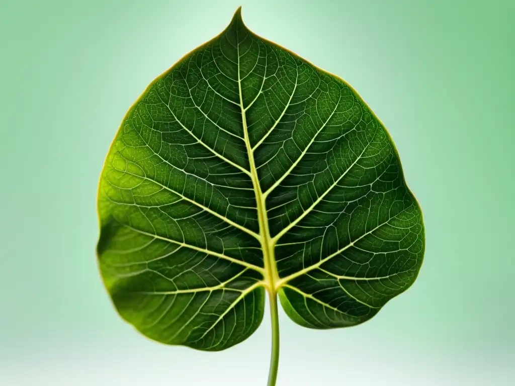 Detalle de hoja de planta interior verde, destacando la importancia de micronutrientes para cuidado de plantas