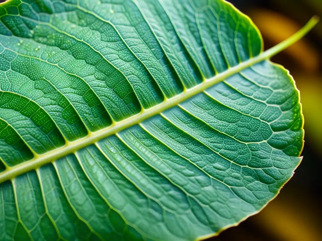 Detalle de hoja de planta de interior infestada por plagas, resaltando la importancia de la identificación y prevención