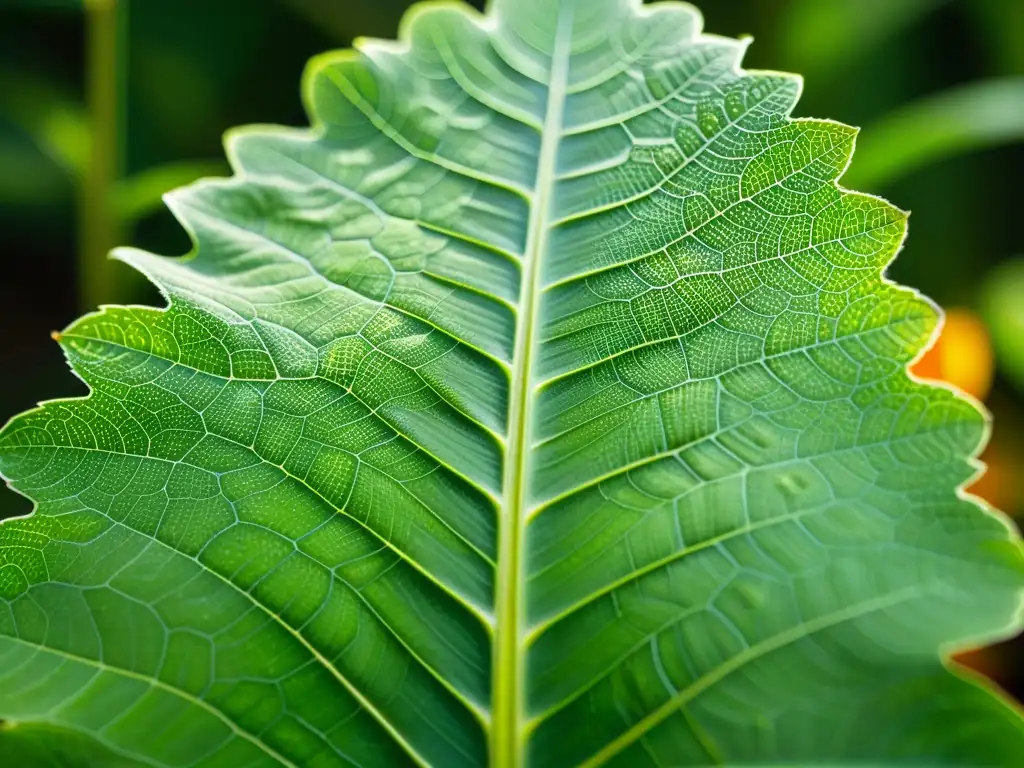 Detalle de hoja tropical verde con control de plagas plantas tropicales