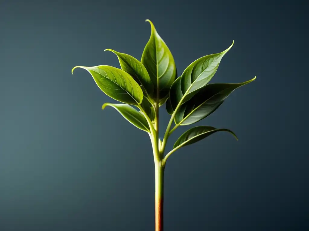 Detalle de poda de planta de interior: belleza natural en alta resolución Detalle de planta de interior recién podada, resaltando su belleza natural