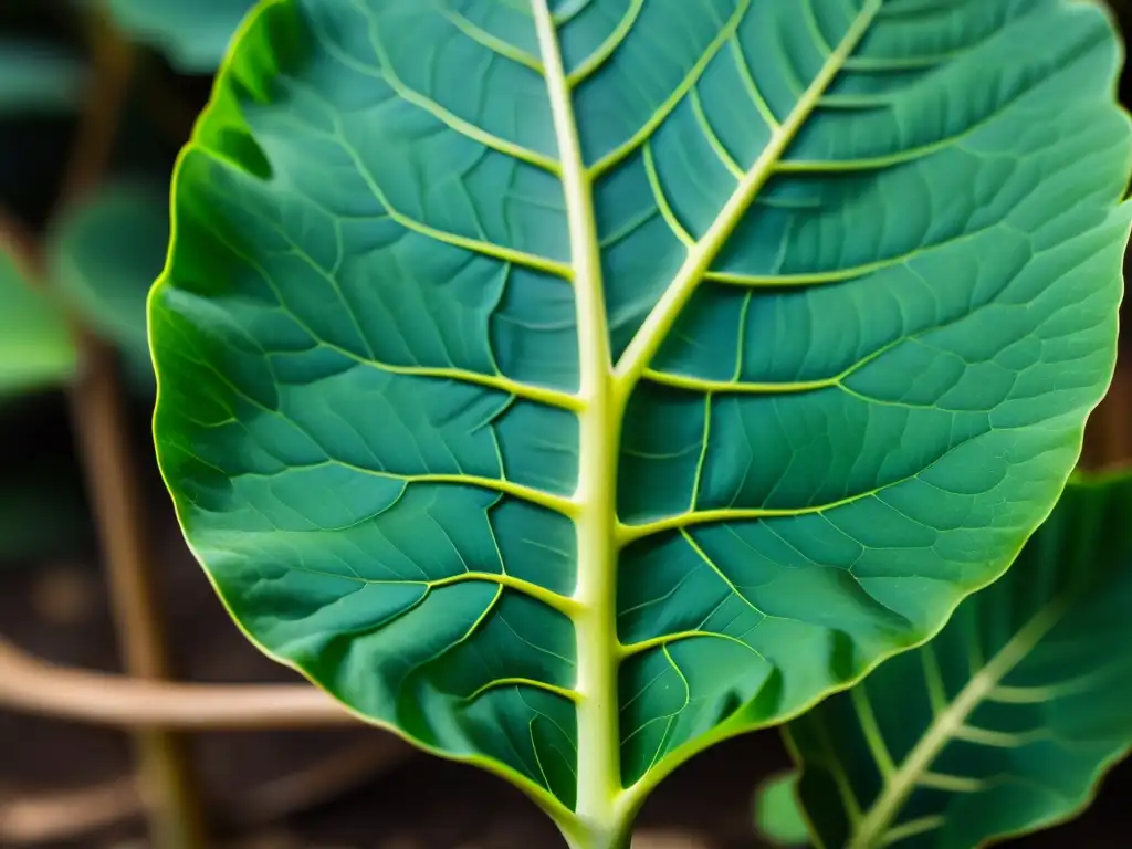 Detalle de las raíces entrelazadas de una planta de alocasia, mostrando la belleza natural del proceso de propagación por acodo en plantas