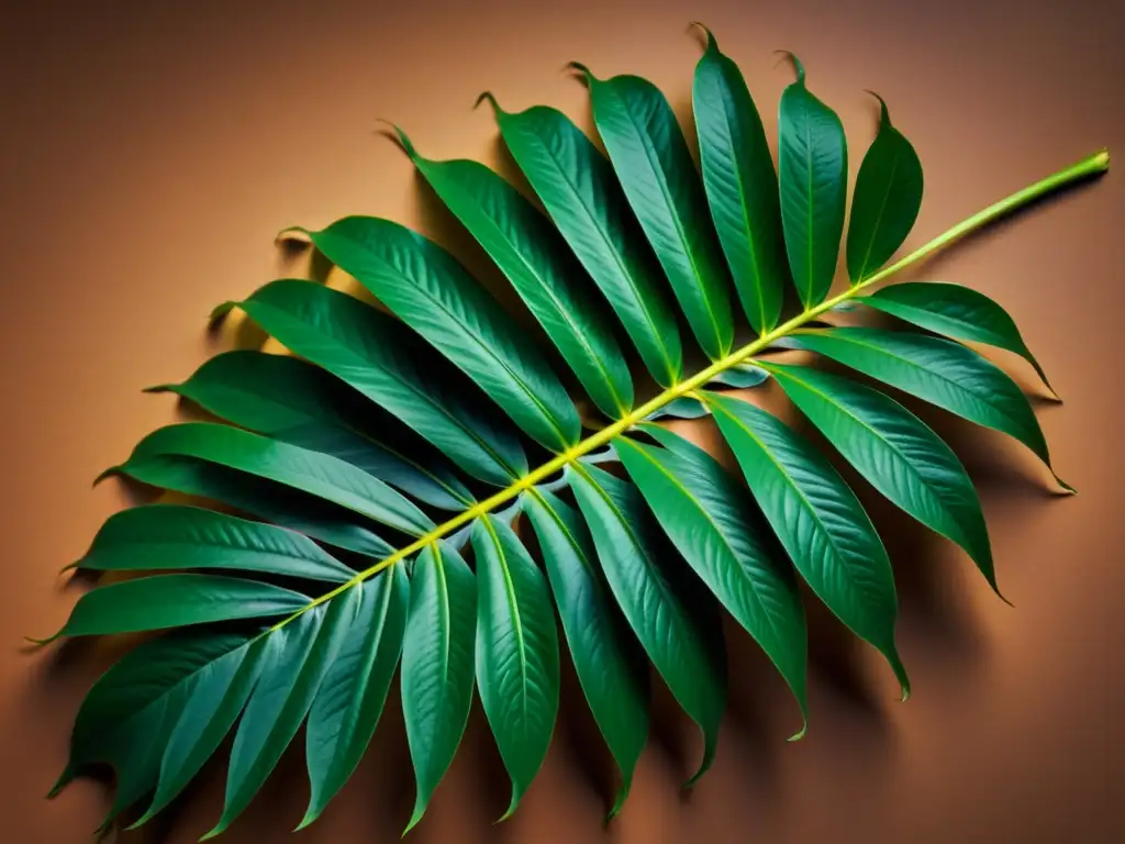 Detalle sorprendente de una planta tropical marchita, evocando fragilidad y resiliencia