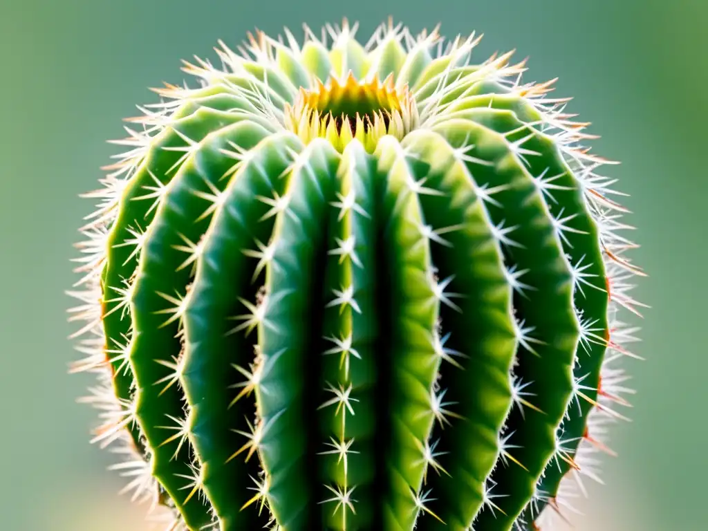 Detalles vívidos de un cactus exótico en un fondo blanco, resaltando su belleza natural