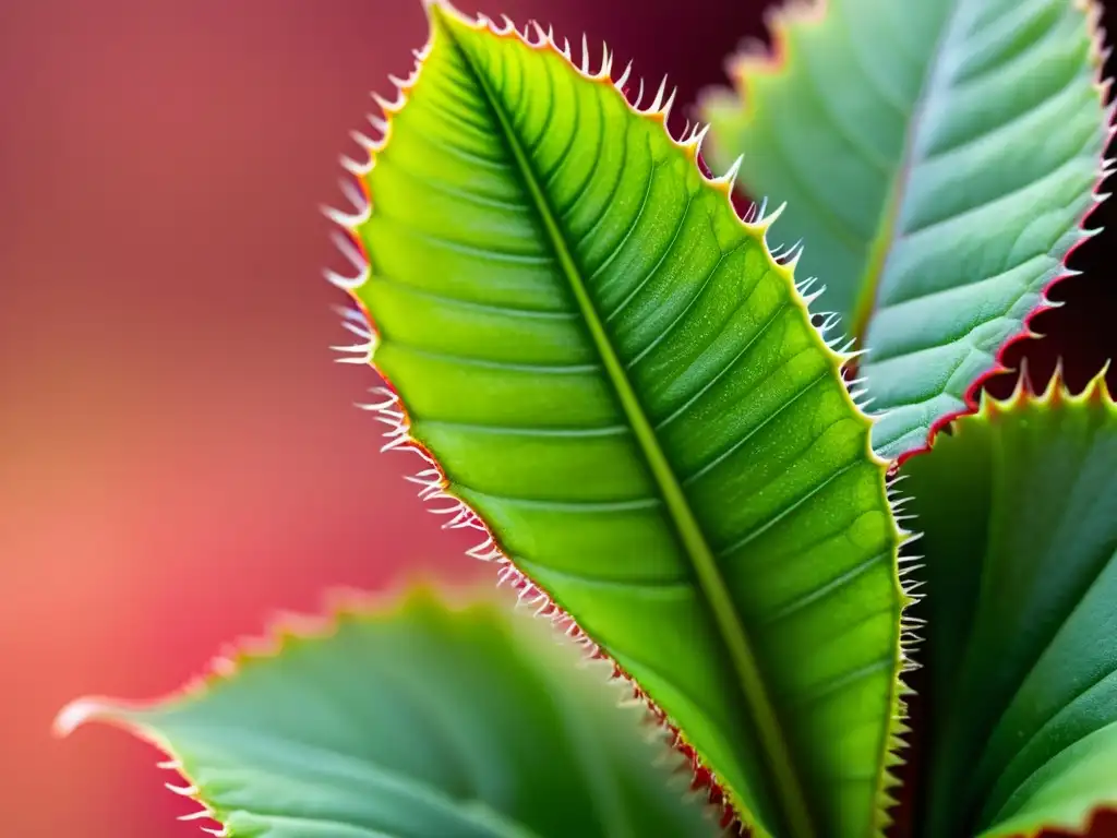 Una imagen detallada de una exuberante planta Venus atrapamoscas bañada en suave luz natural, resaltando su belleza única