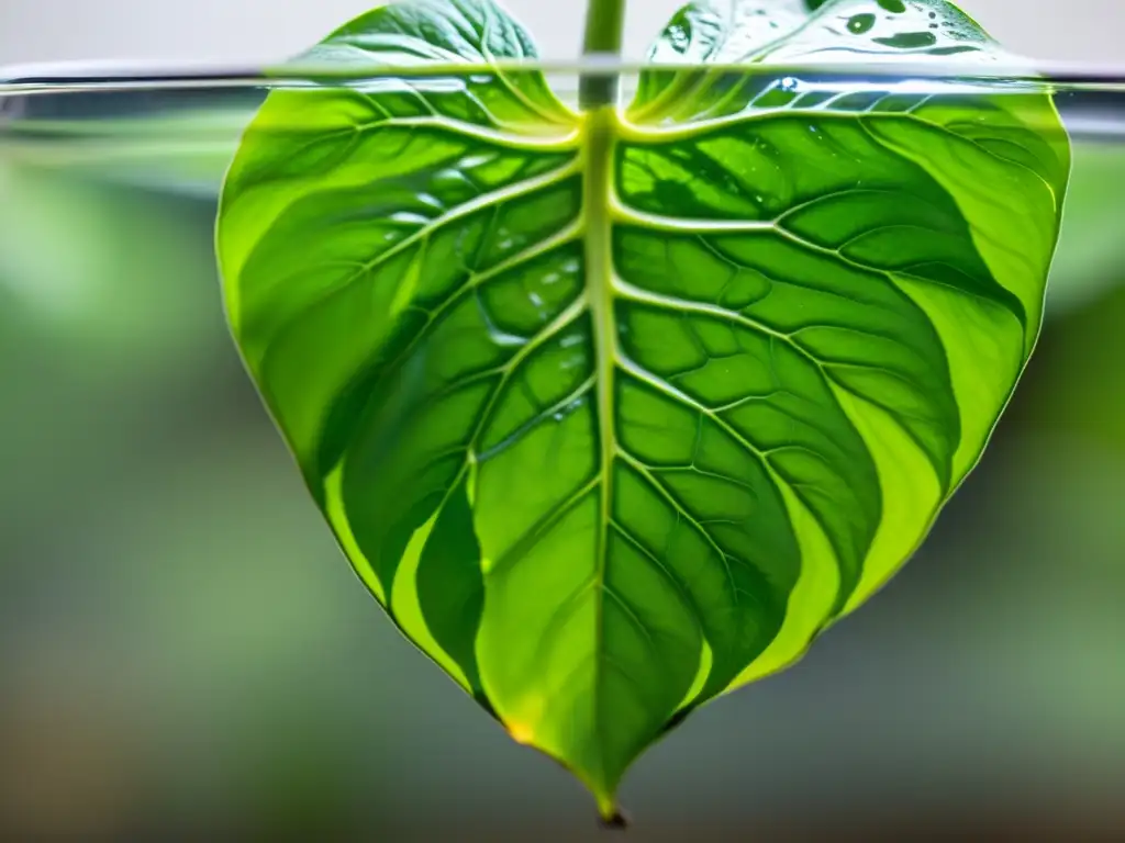 Una imagen detallada muestra la propagación de una planta pothos en agua, con raíces emergiendo