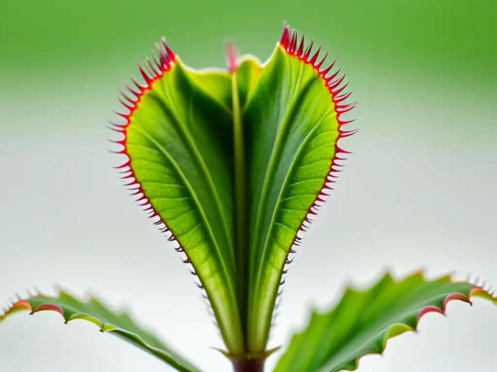 Impresionante planta carnívora Venus flytrap con sus trampas abiertas