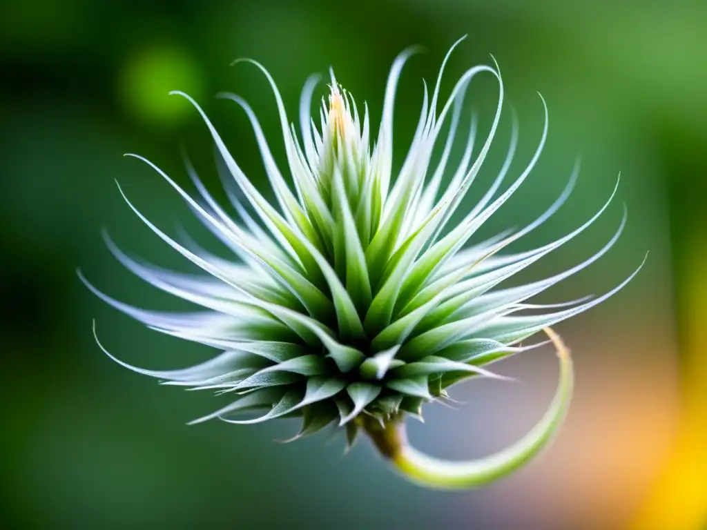 Una impresionante representación visual de la relación simbiótica entre las plantas aéreas y los microorganismos en el aire