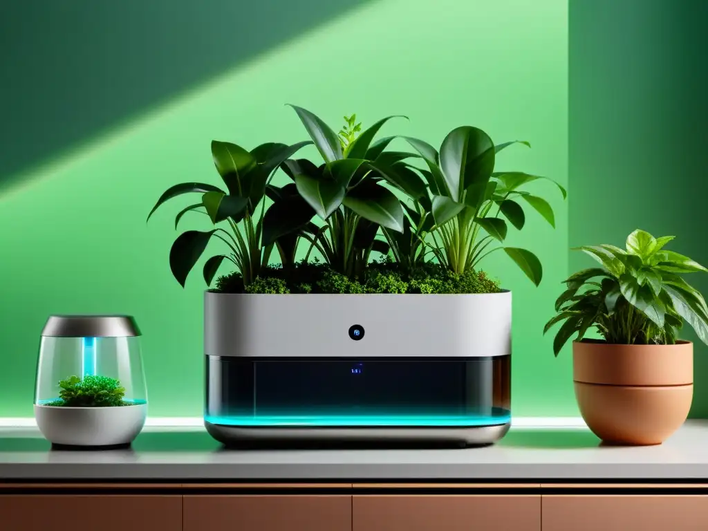 Innovador sistema de cuidado de plantas de interior con inteligencia artificial para un cuidado avanzado y amigable con el usuario