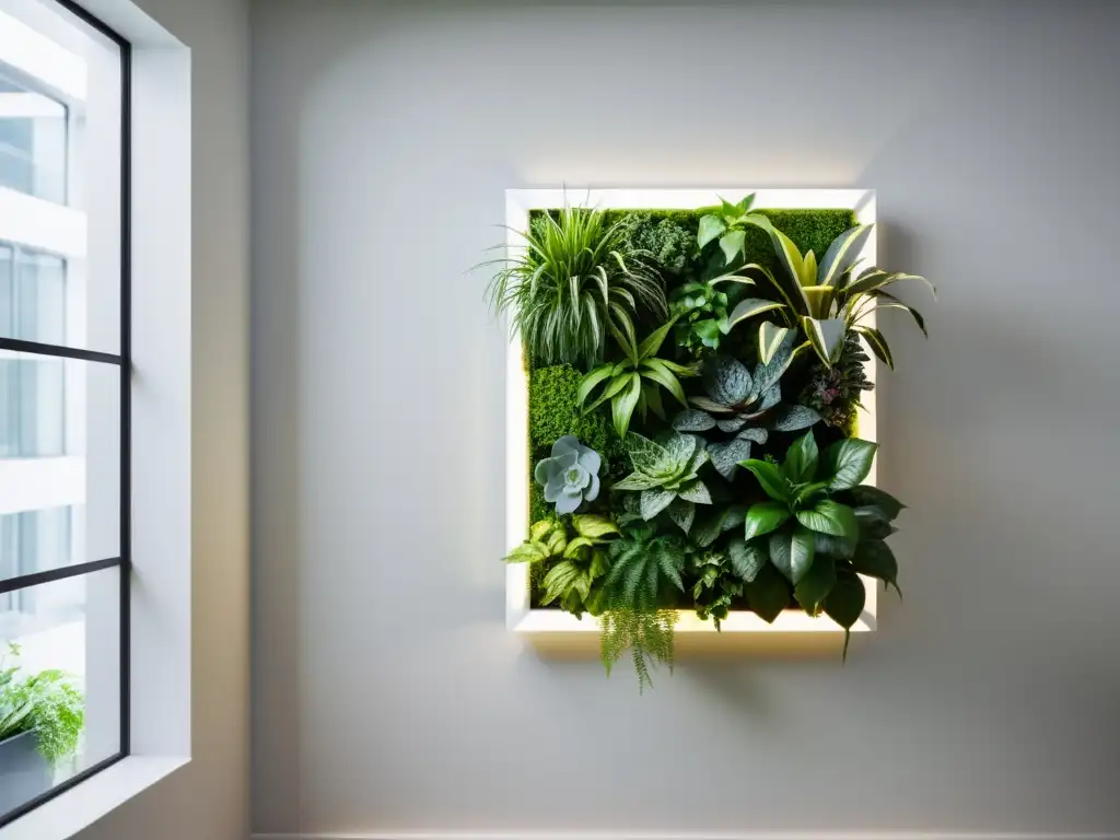 Una innovadora alternativa para plantar en interiores, con un jardín vertical minimalista y elegante que fusiona naturaleza y modernidad