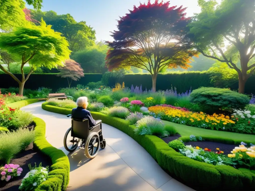 Un jardín accesible para personas en silla de ruedas, adaptando jardines comunitarios discapacidad