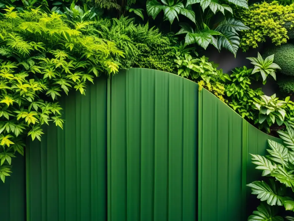 Un jardín exuberante y vibrante, con plantas domésticas meticulosamente dispuestas, bañadas por la suave luz del sol