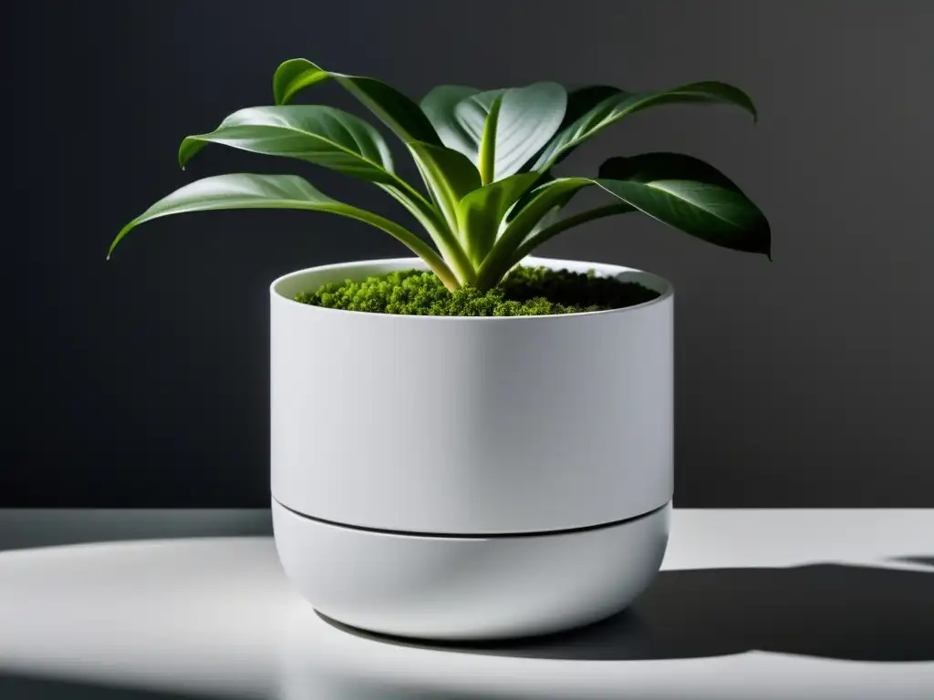 Maceta de autorriego para plantas de interior con sistema innovador de riego, ideal para el verano