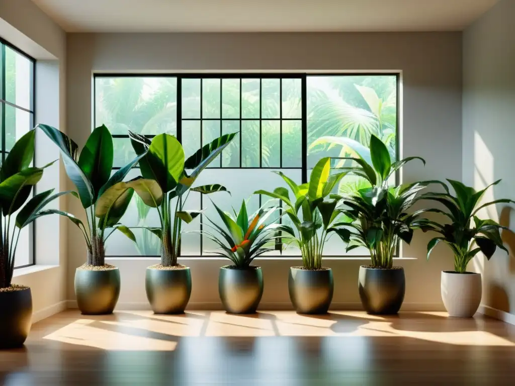 Un oasis de serenidad con plantas de interior para disfrutar de los beneficios terapéuticos de la naturaleza en casa