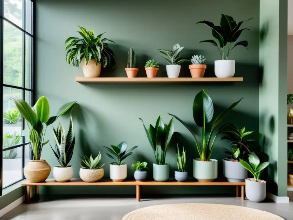 Un oasis de tranquilidad con plantas de interior que ofrecen beneficios emocionales