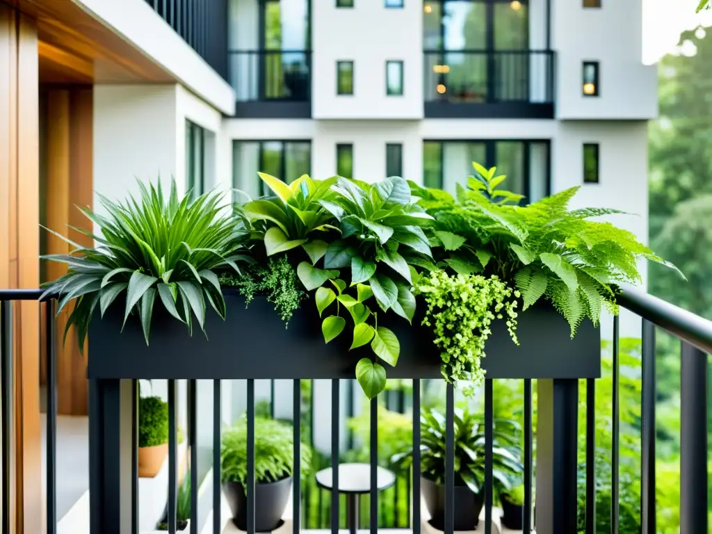 Un oasis urbano en un balcón pequeño: técnicas de jardinería vertical para balcones pequeños