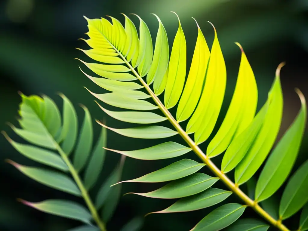 Una planta exuberante bañada por un espectro de luz natural, resaltando su belleza y vitalidad