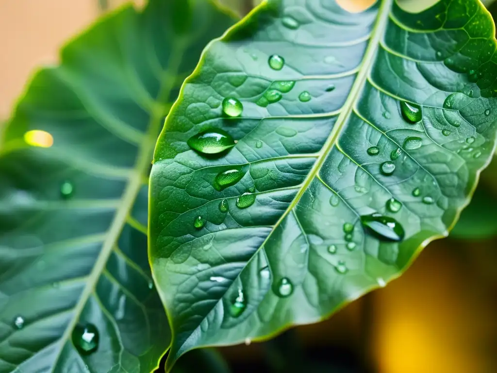 Una planta de interior exuberante y verde bañada en una suave luz difusa