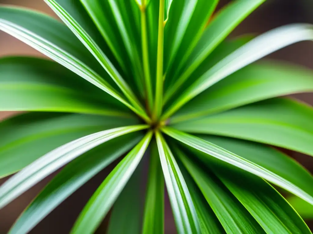 Planta araña verde con hojas delicadas en alta resolución, exudando tranquilidad y belleza natural, beneficios fitoncidas plantas interior