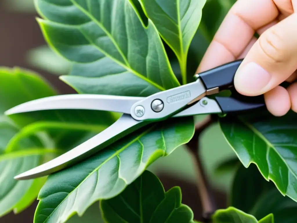 Poda meticulosa para sanar plantas enfermas