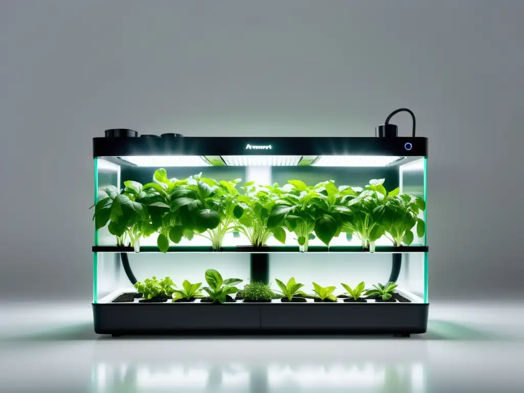 Un sistema de cultivo interior ultramoderno y elegante mediante aeroponía para cultivo interior