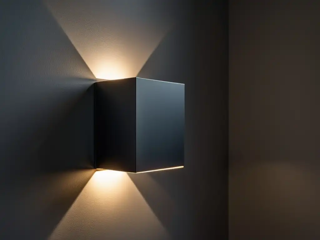 Soluciones creativas iluminación rincones oscuros: Elegante lámpara LED de pared ilumina y crea ambiente acogedor en rincón oscuro