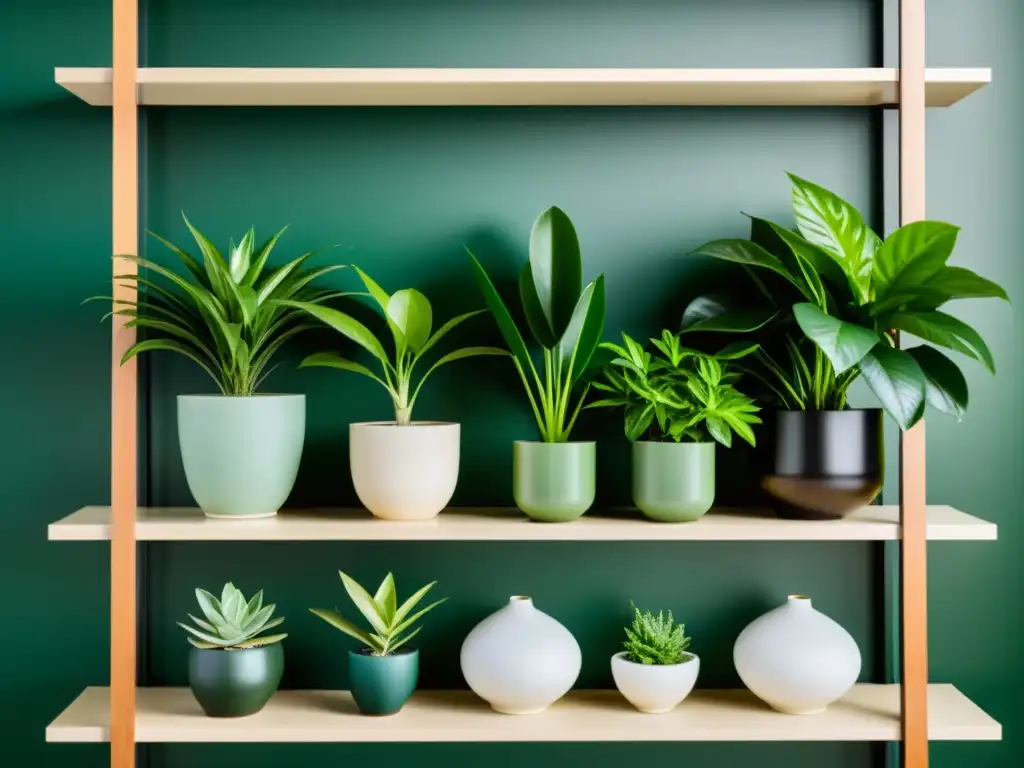 Explorando texturas y colores de plantas en ambiente minimalista y tranquilo