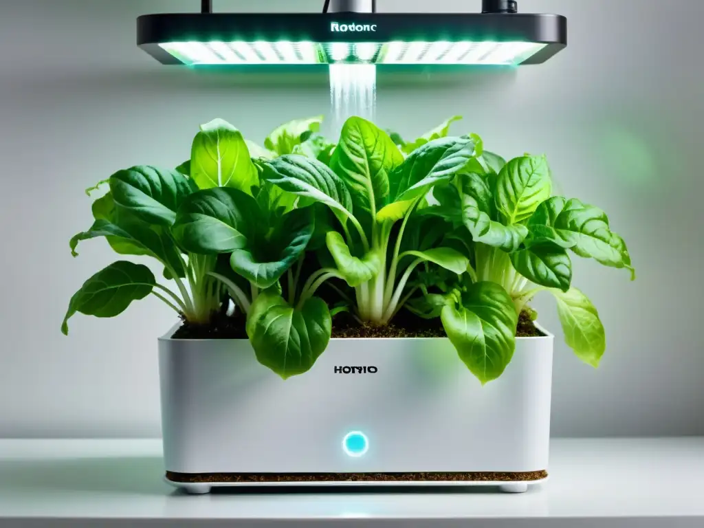 Vibrante hidroponía en casa, plantas en agua clara con raíces visibles, iluminadas por luz suave